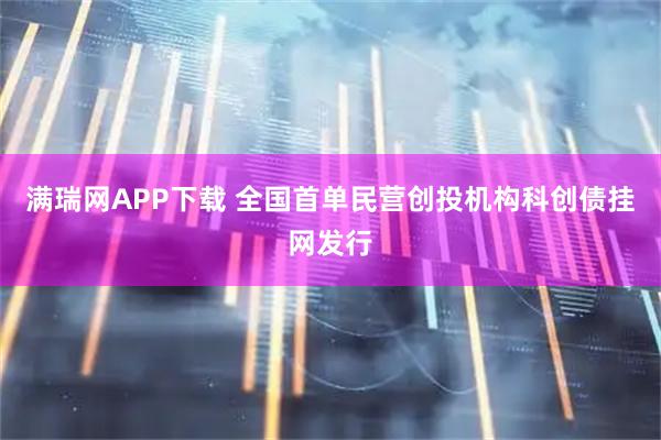满瑞网APP下载 全国首单民营创投机构科创债挂网发行