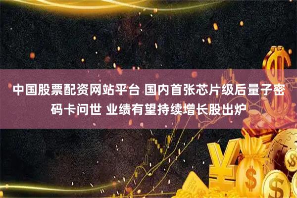 中国股票配资网站平台 国内首张芯片级后量子密码卡问世 业绩有望持续增长股出炉